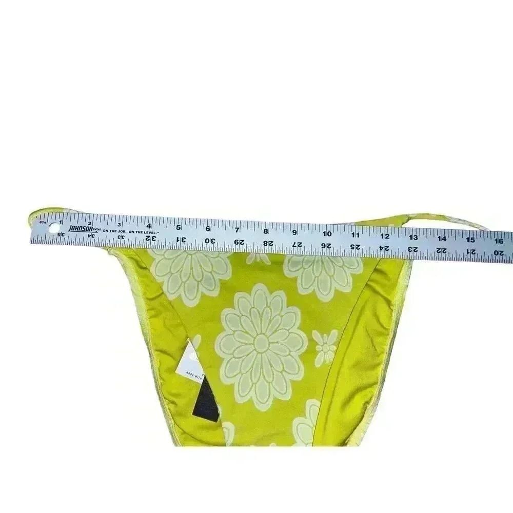 O'Neill Mystical Horizon Redondo Bikini Bottoms Size XL Lime Green Floral - Picture 9 of 9